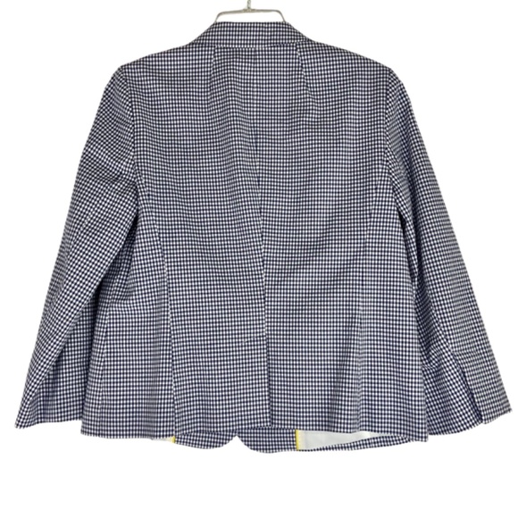 Talbots Blue Gingham 3 Button Blazer - Picture 6 of 6